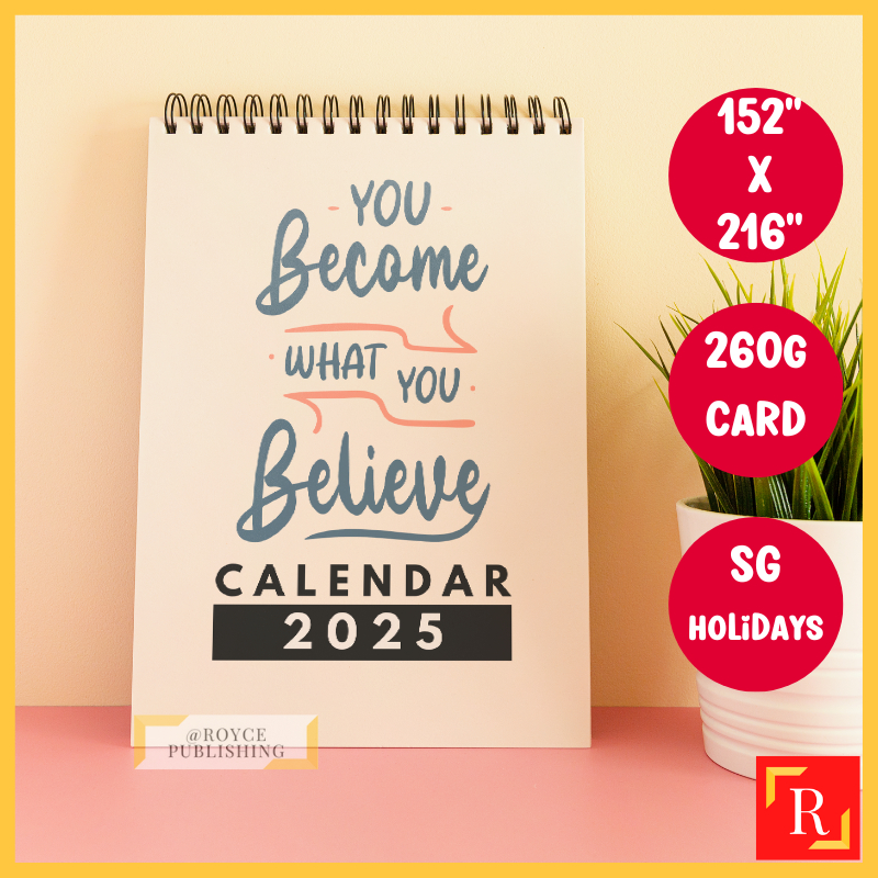 2025 Motivational Quotes Desktop Calendar 3 - (Singapore Public ...