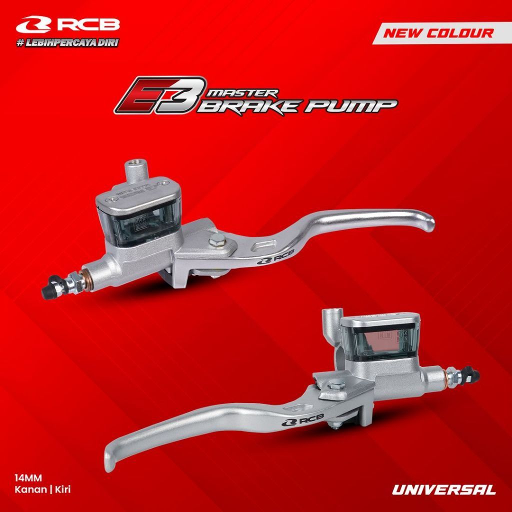 RCB Racing Boy SLIVER BRAKE MASTER PUMP E3 (14MM) Universal NMAX ADV ...