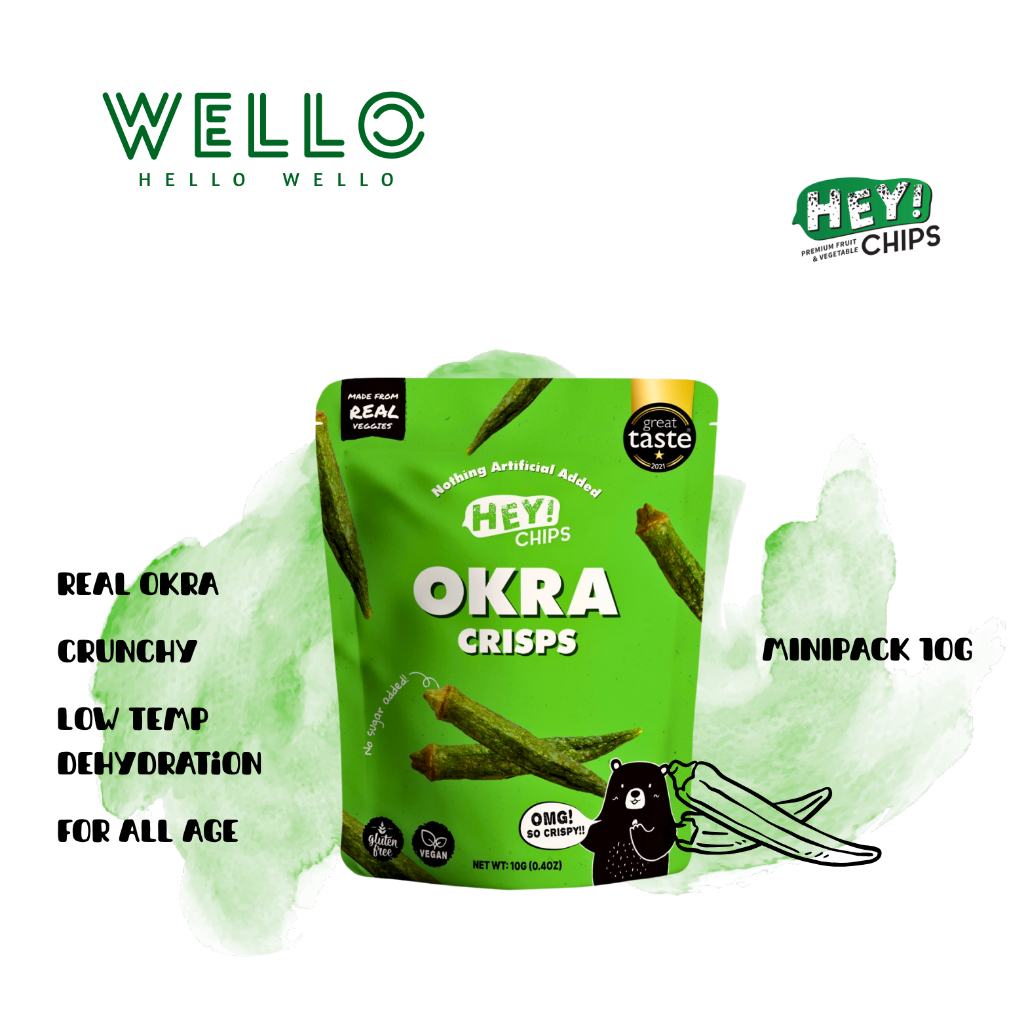 Hey! Chips | Okra Crisps Minipack 10G | Vegetable Chips | Healthy Snack ...