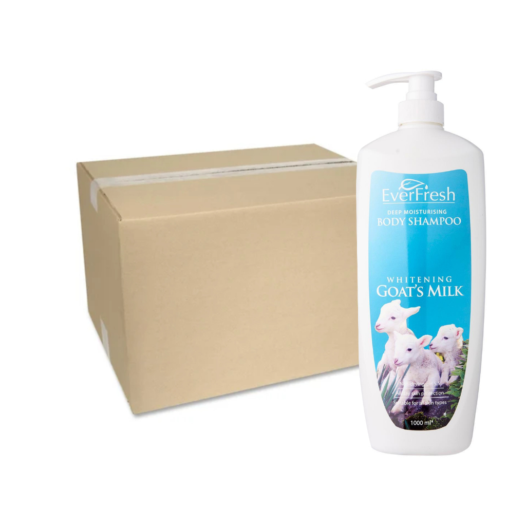 Everfresh Goat's Milk Body Shampoo /Green Tea & Aloe vera (1Lx12 ...
