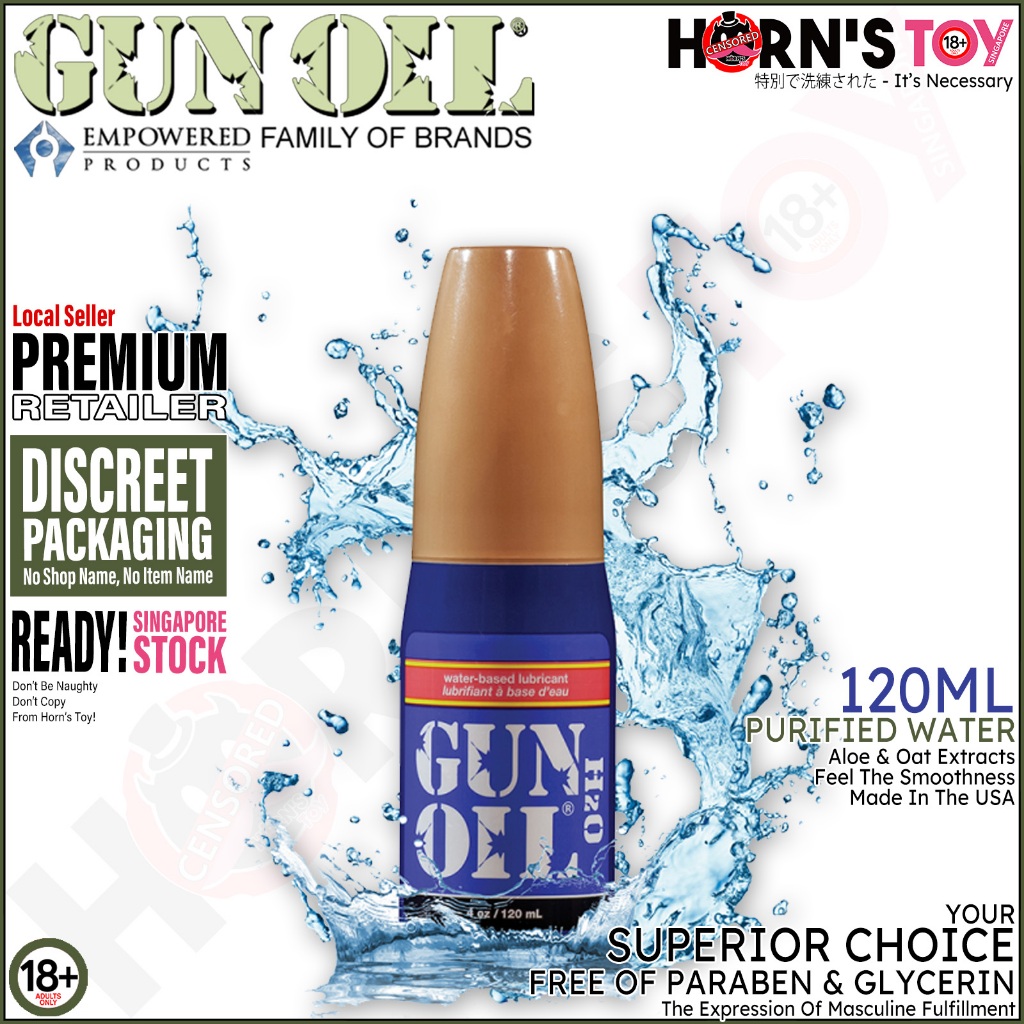 Gun Oil H2O Sex Aqua Lubricant For Men 120ml Personal Lube For Sex Or 