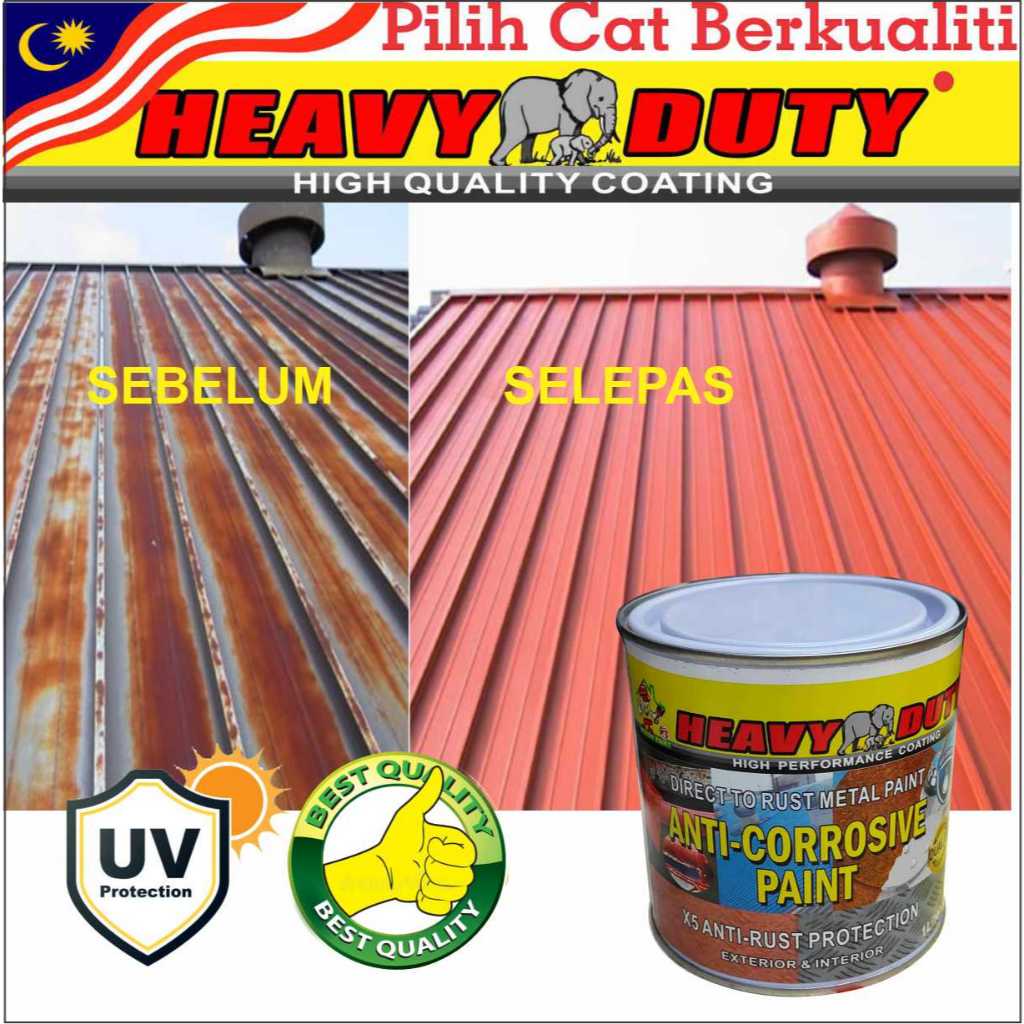 5L ( Anti-Corrosive Paint ) Heavy Duty anti rust primer anti rust paint ...