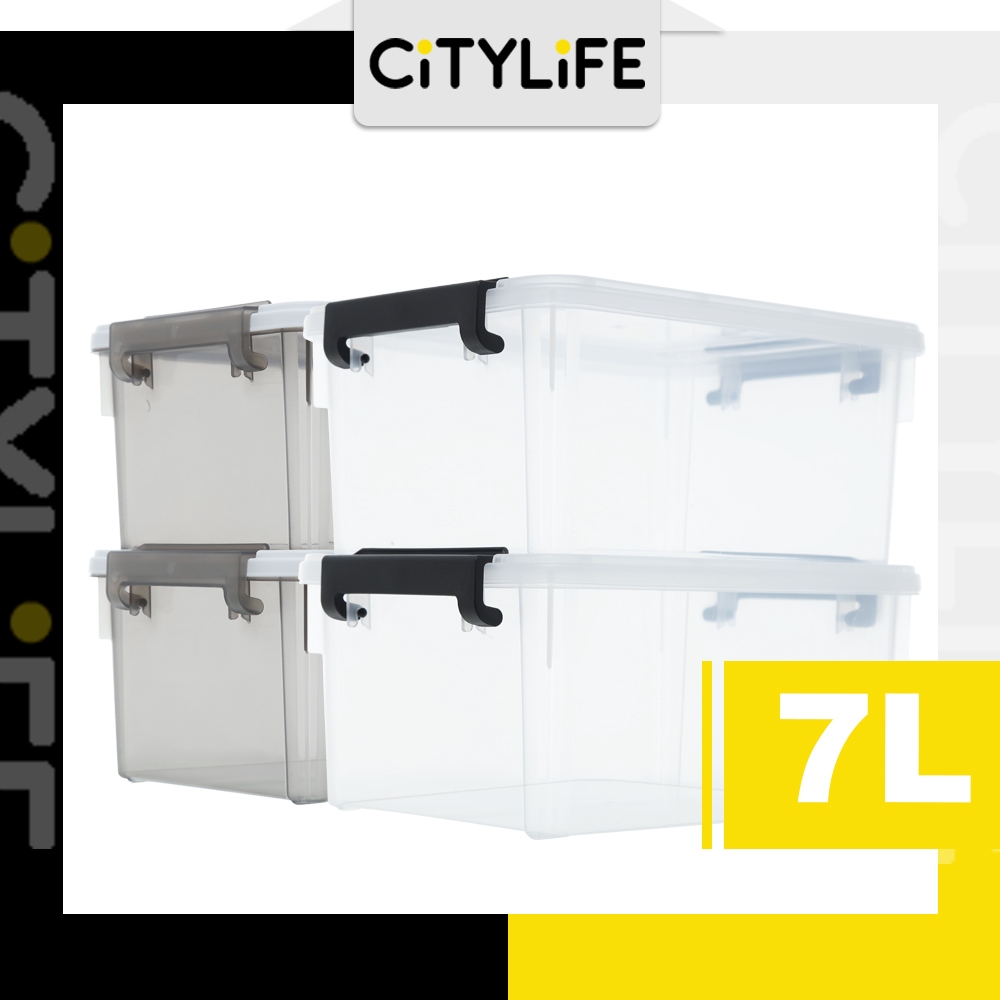 Citylife 7L Widea Transparent Storage Box Stackable Storage Container ...