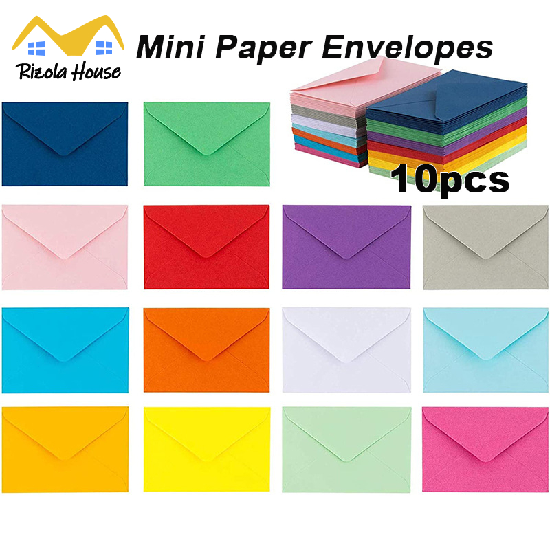 【SG】10Pcs Envelope Blank Mini Paper Envelopes Wedding Party Invitation ...