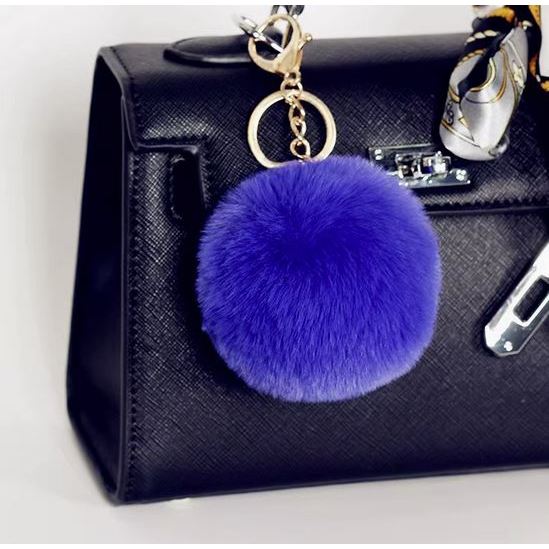 Purse puff keychain deals