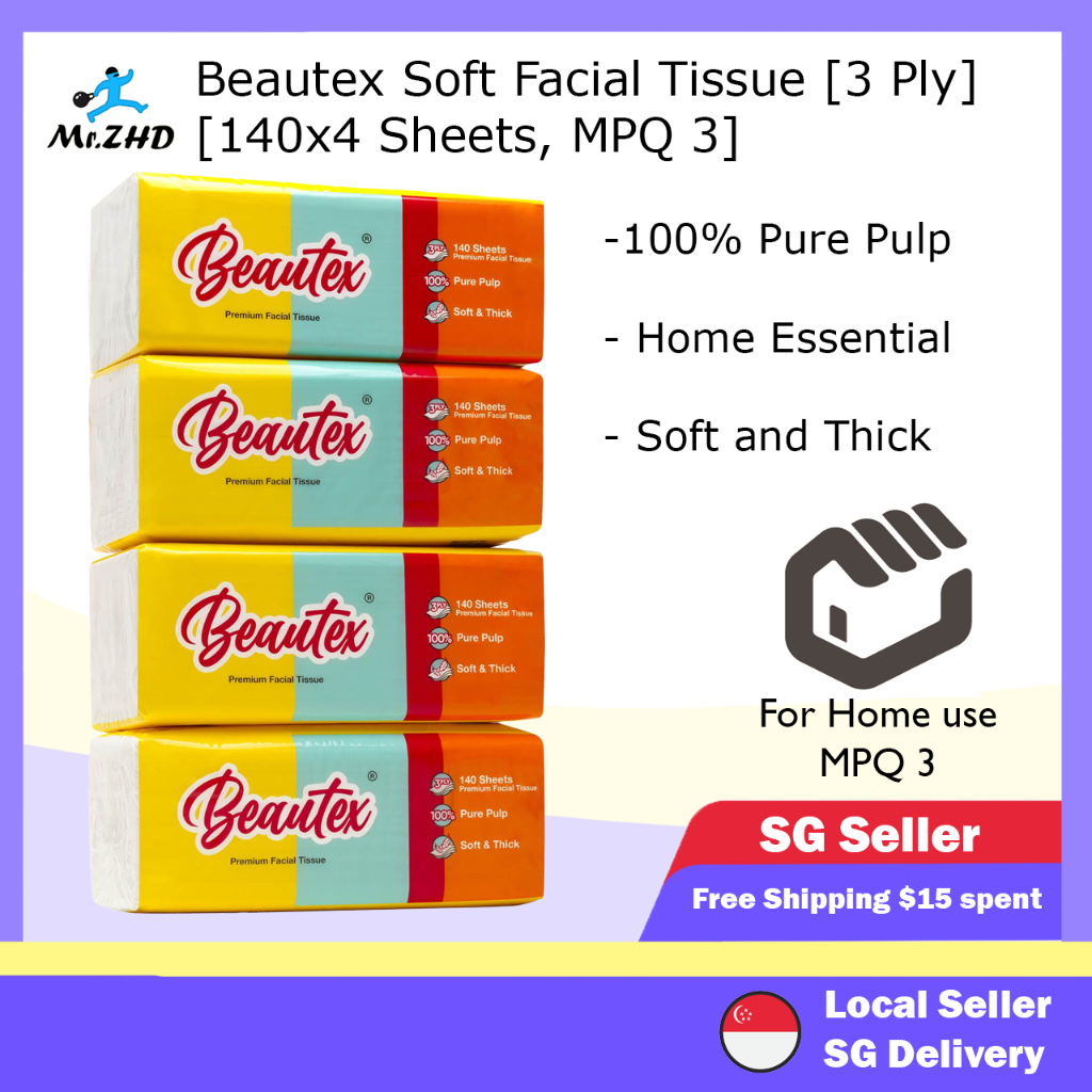 🔥Beautex Tissue SALE🔥 140pc x 4 Facial Tissues Value Pack MPQ 3 ...