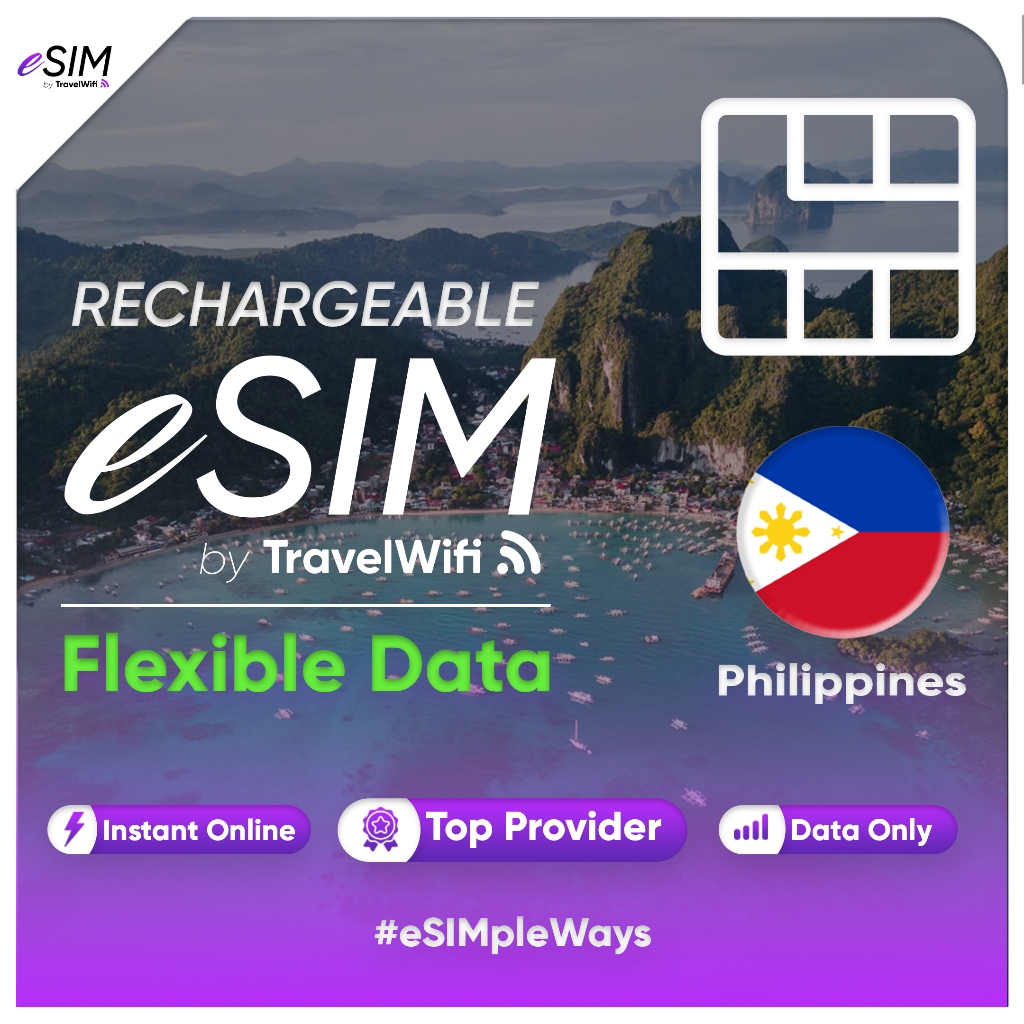 Philippines eSIM Flexible Data | Philippines Travel eSIM Card | eSIM ...