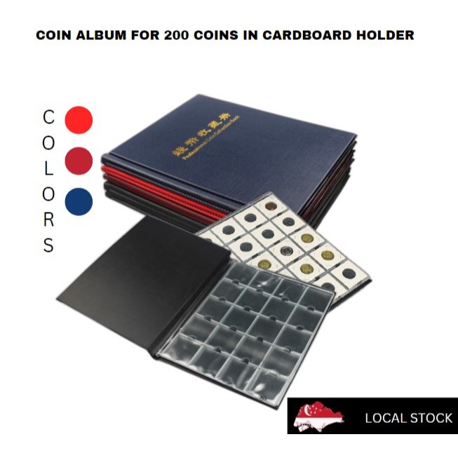 MINGTAI (PCCB) Coin album for 200 coins in cardboard holder | Shopee ...