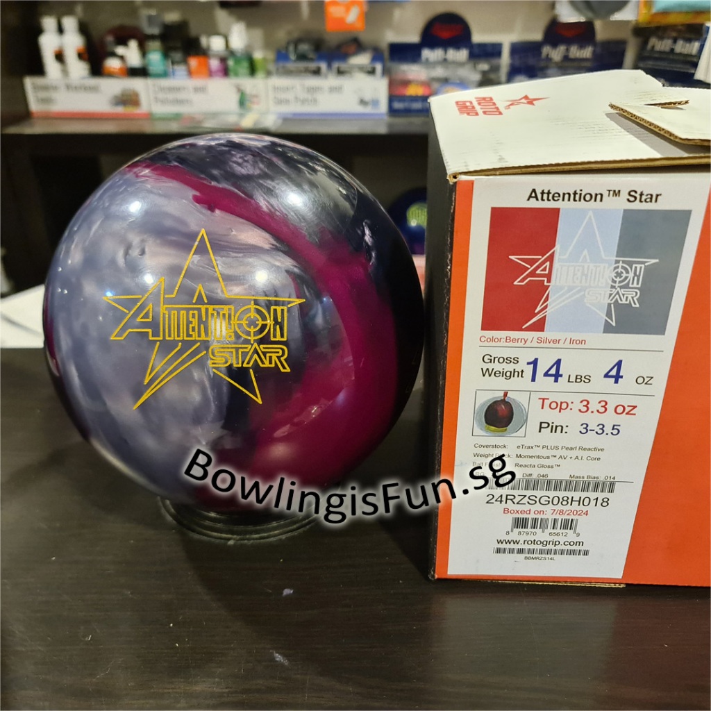 SG] Roto Grip Attention Star Pro Performance Bowling Ball | Shopee