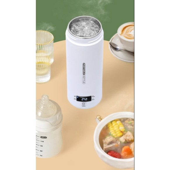 450ML Anti-Scald Portable Kettle, 304 Stainless Steel, Auto Shut-Off ...