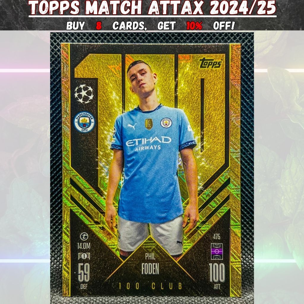 Topps Match Attax 2024/25 100 Club Phil Foden (Manchester City