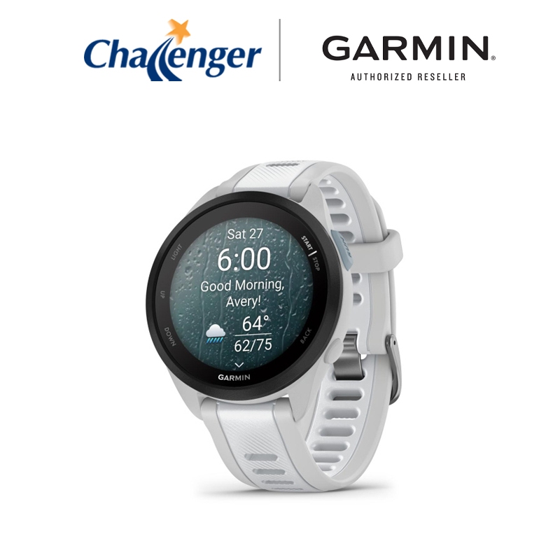 Garmin Forerunner 165 Smartwatch - (Slate/Whitestone) | Shopee 
