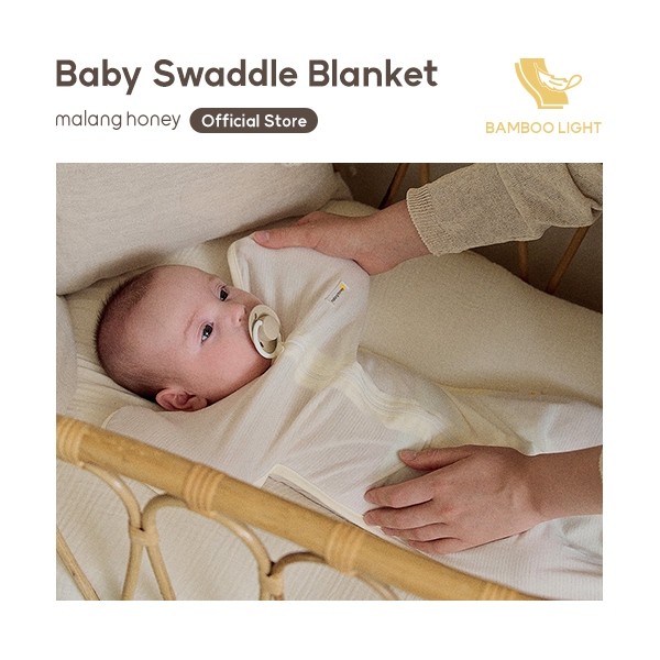 [Malang Honey] Korean Organic Newborn Swaddle Blanket Sleep Sack ...