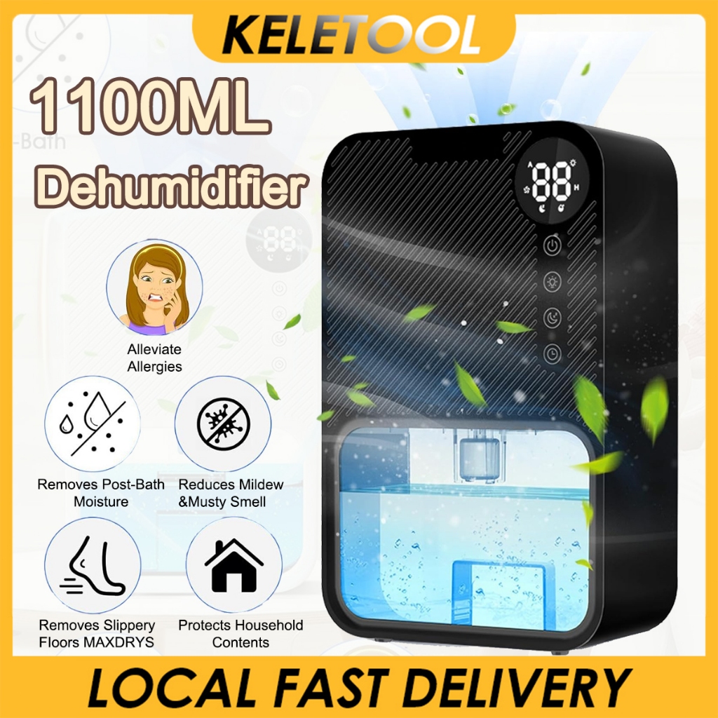 1100mL Dehumidifier Portable Air Purifier Quiet Dehumidifier Household ...