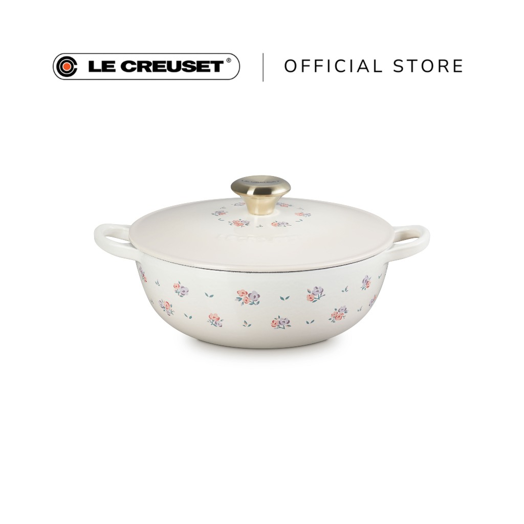 Le Creuset Cast Iron Marmite Soup Pot 24cm Classic Petite Fleur ...