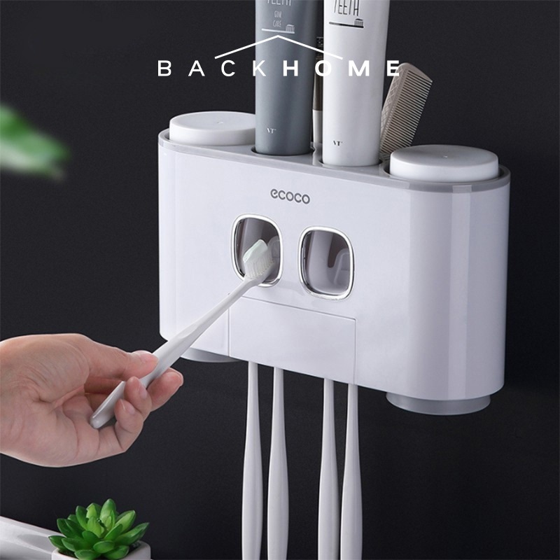 [SG InStock] ECOCO Happy Family Wash Set - 自动牙膏分配器 Automatic toothpaste ...