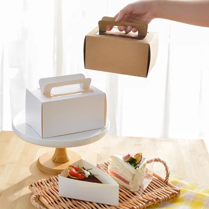 Portable cake box, western dessert packaging box, biscuit baking Dim ...