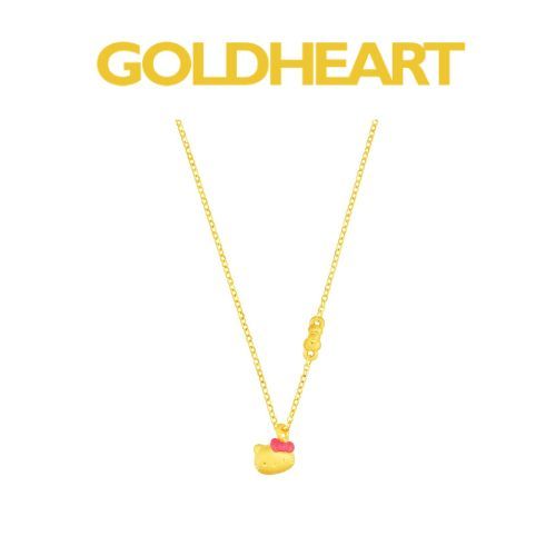 Goldheart Sanrio Hello Kitty 999 Gold Necklace Shopee Singapore