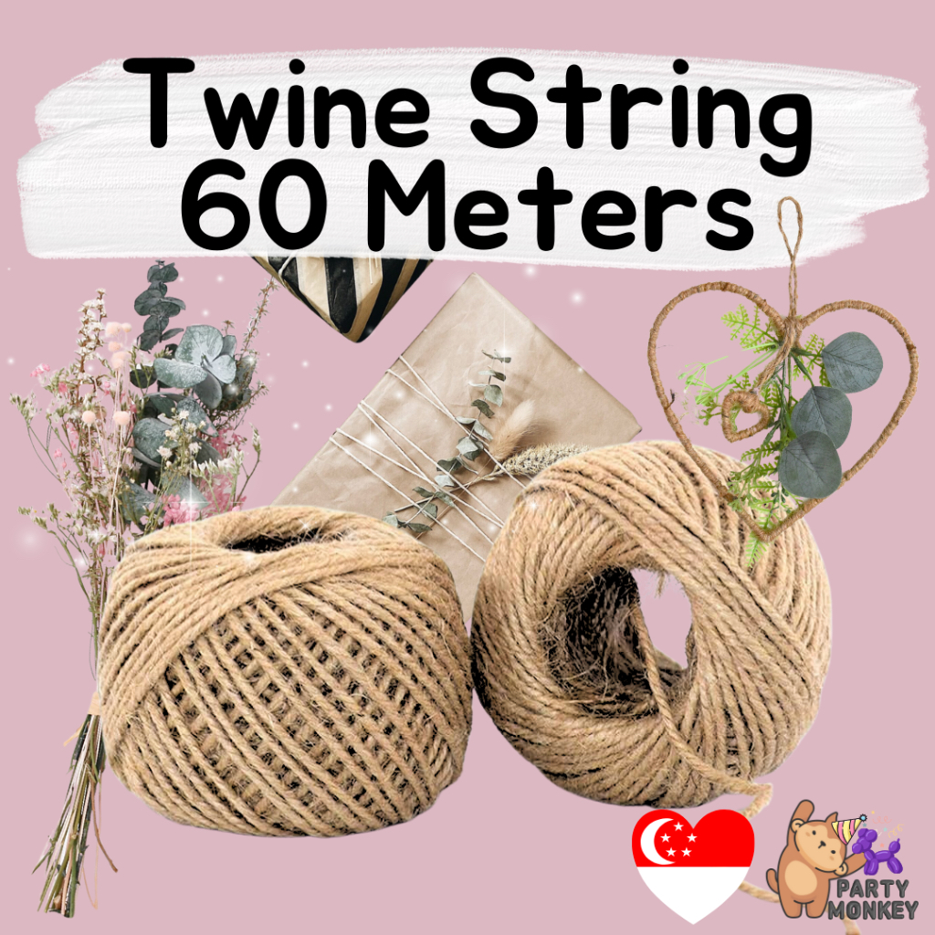 SG SELLER Twine String Brown Rope Crafting DIY Rustic Gift Cards Box ...