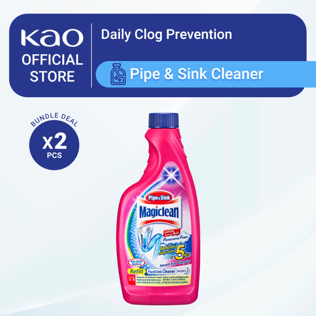 Magiclean Sink and Pipe Cleaner Refill 500ML (Bundle of 2) | Shopee ...