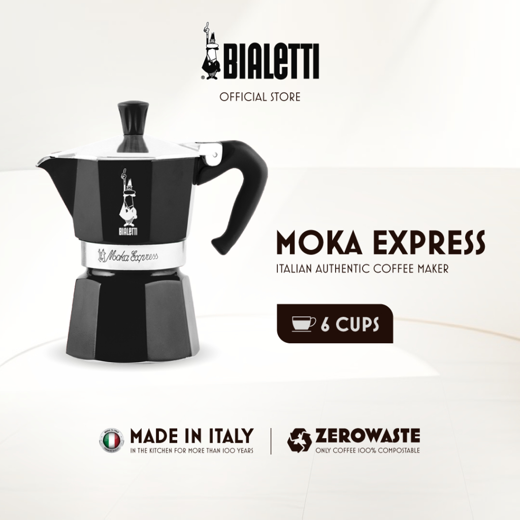 Bialetti Moka Express Black Coffee Pot Coffee Maker Espresso
