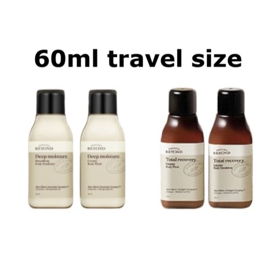 Beyond Deep Moisture / Total Recovery Body Wash & Body Emulsion Travel ...