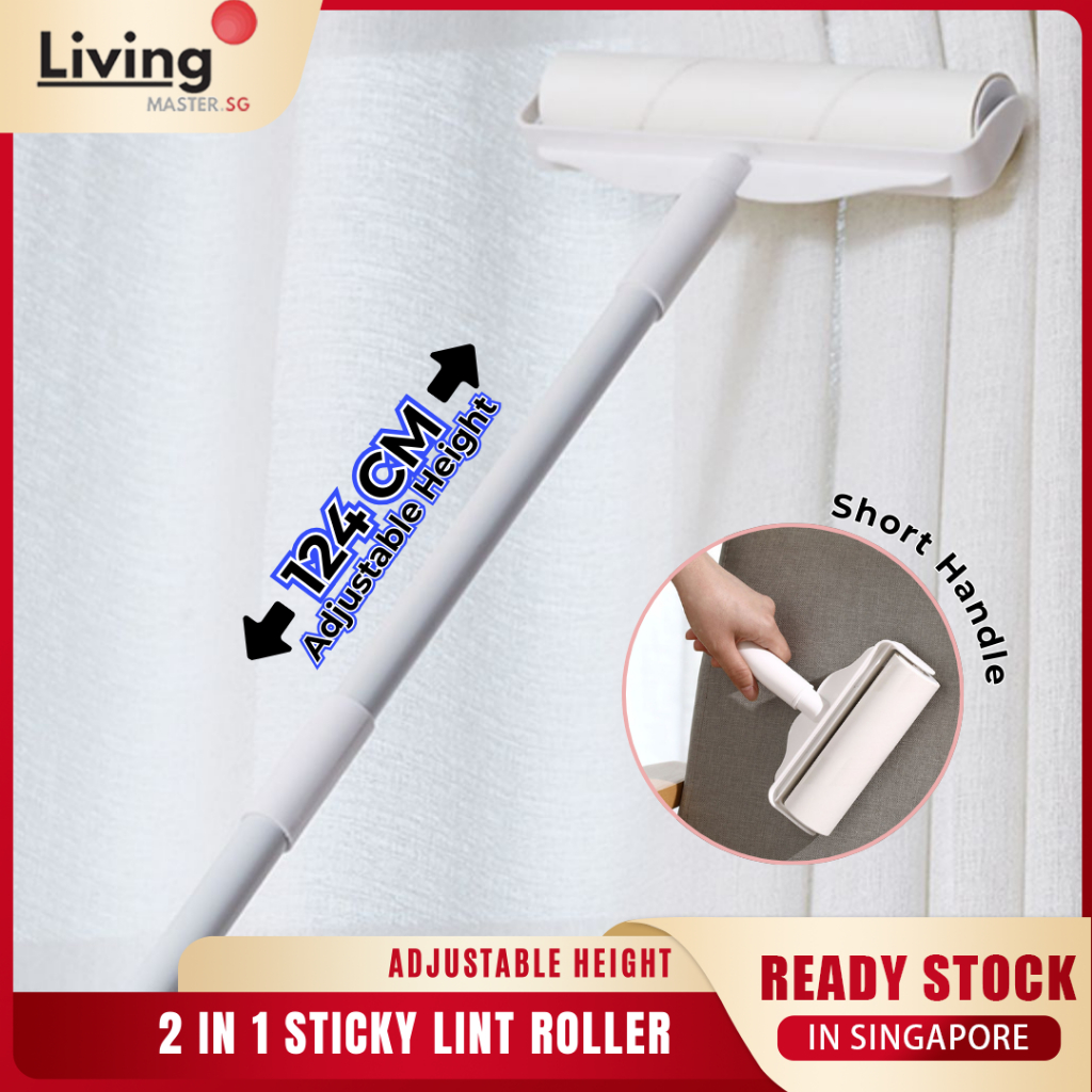 Sticky Roll Lint Roller Dust Remover Cloths Stick Cleaning Ready Stock ...