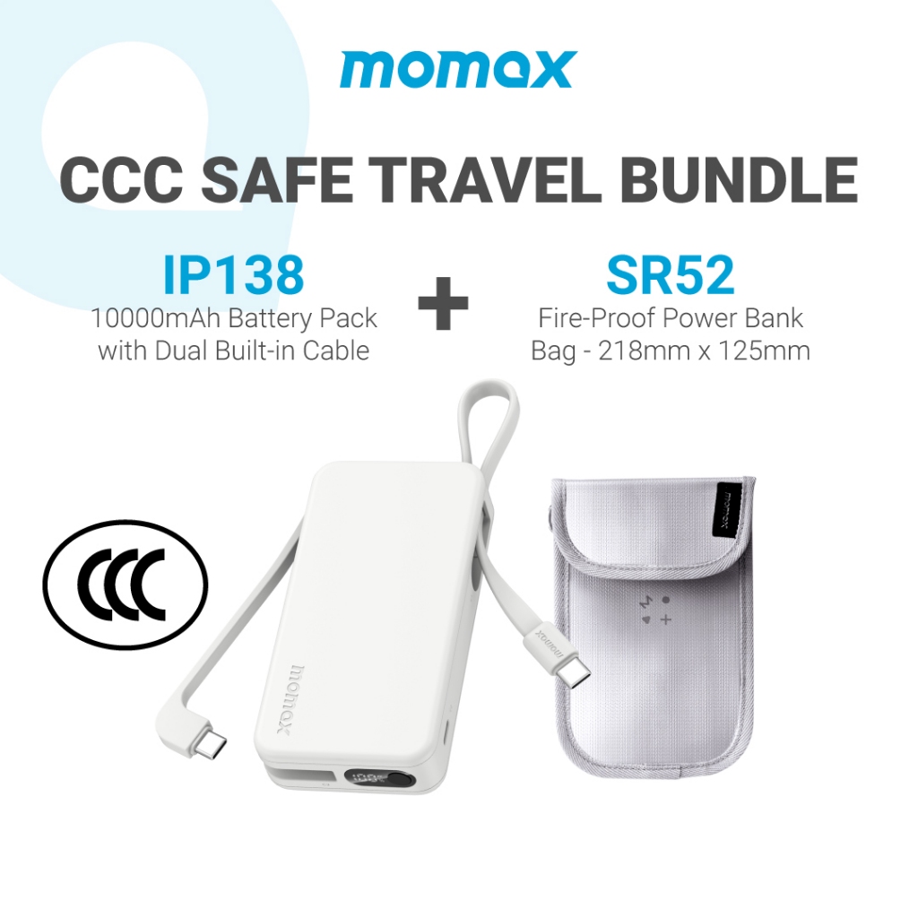 CCC Certified] Momax IP138 1-Power Vital+ 10000mAh Powerbank with