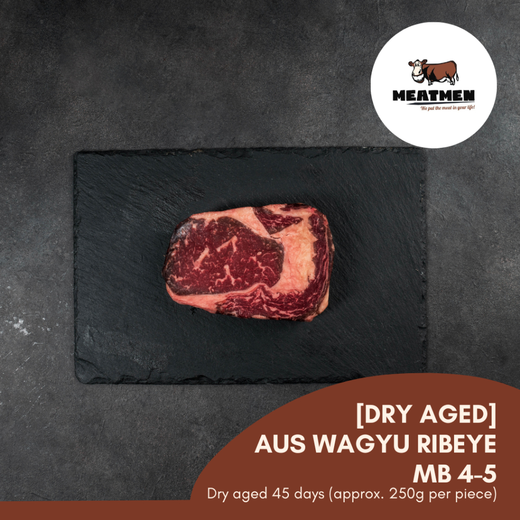 [DRY AGED] (45 DAYS) AUS WAGYU RIBEYE MB 4-5 (250g) | Shopee Singapore