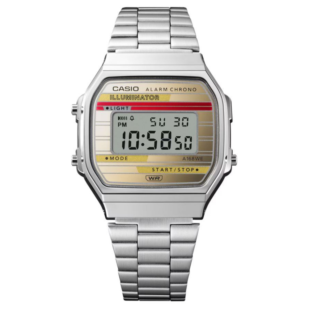 Casio General Digital Silver Stainless Steel Strap Unisex Watch ...