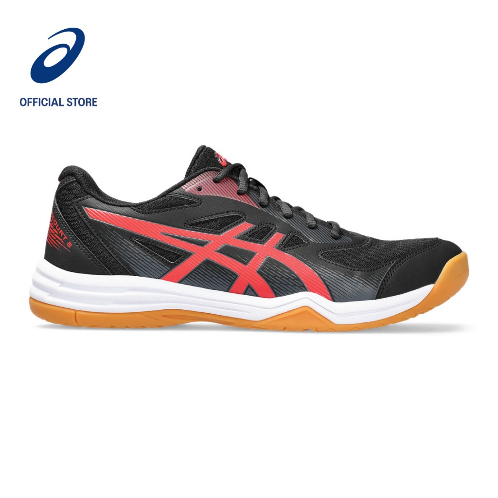 ASICS Men UPCOURT 5 Indoor Court Shoes in Black Classic Red Shopee Singapore