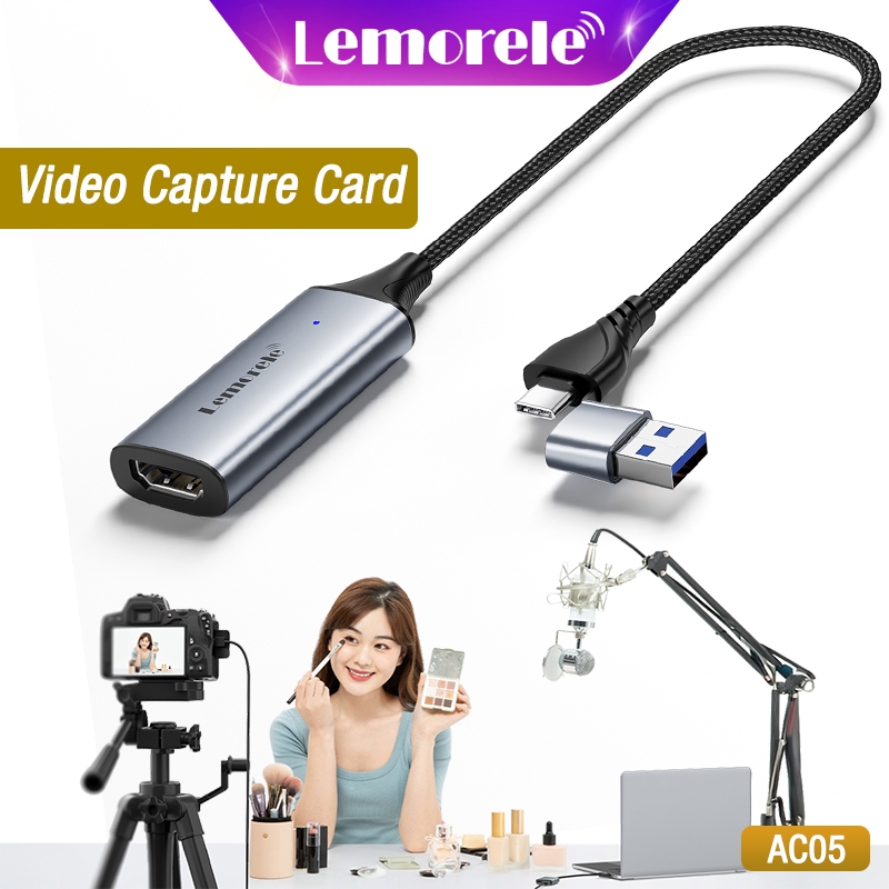 Lemorele Video Capture Card Nintendo Switch Dock Usb C Game Capture ...
