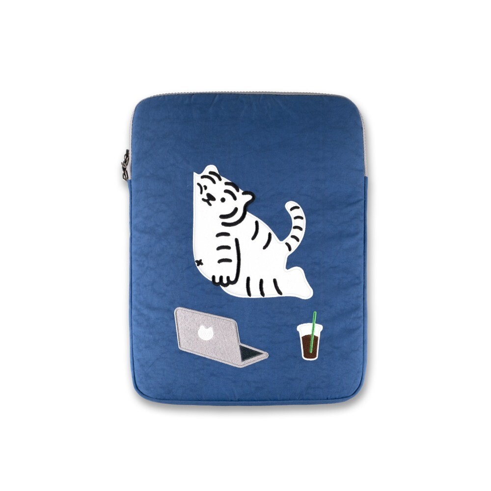 【MUZIK TIGER】Laptop/Tablet Pouch★Lazy Tiger [12-14inch] MUZIKTIGER] 12~14-inch Laptop/Tablet Sleeve, iPad Pouch