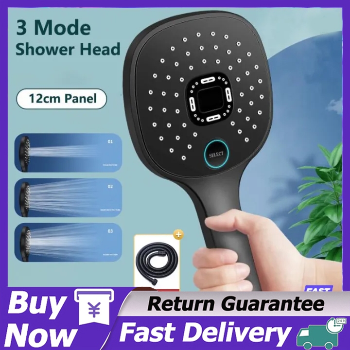 High Pressure Shower Head Bathroom Rainfall SKIN SPA 3 Mode Water ...