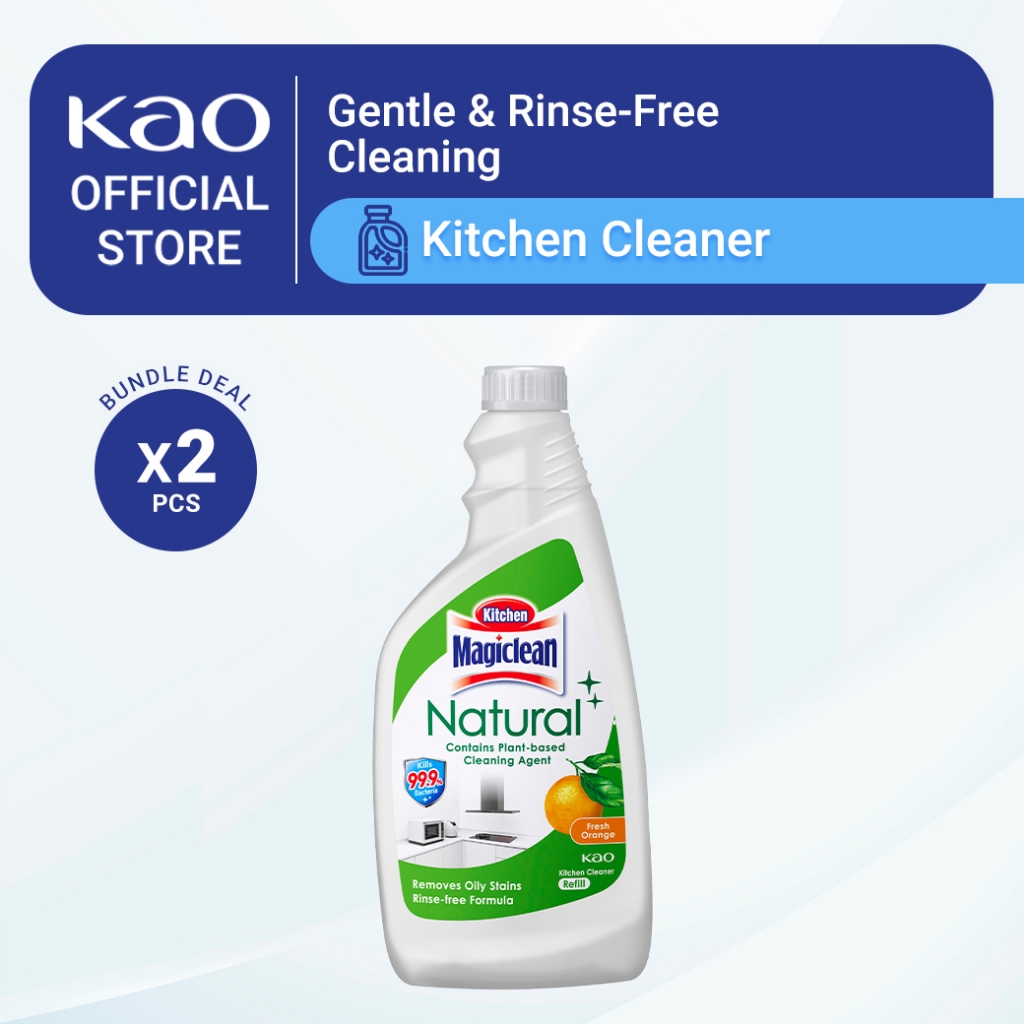 Magiclean Kitchen Cleaner Natural Refill 500ML (Bundle of 2) | Shopee ...