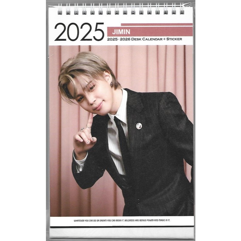 BTS Jimin Photo Calendar 2025 & 2026 KPOP 2024.10 Shopee Singapore