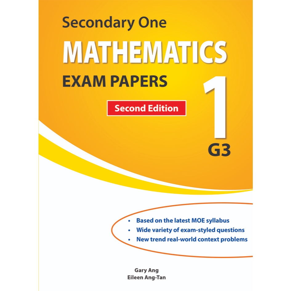 Secondary 1 Mathematics Exam Papers for G3 Second Edition | Shopee ...