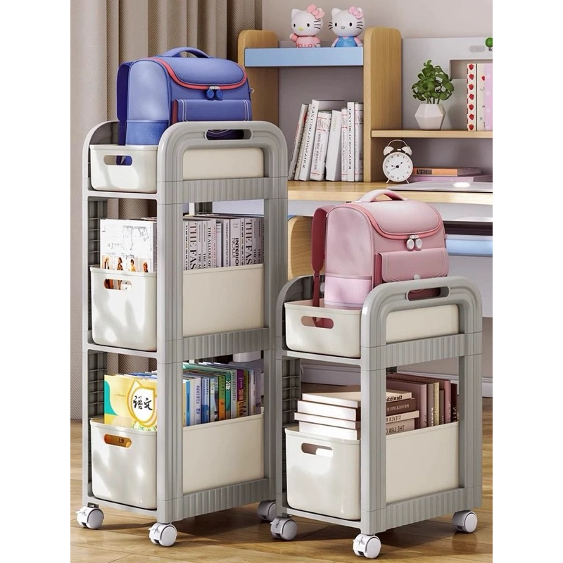 *SG SELLER* 2 Tier Movable Drawer Storage Rack for Kids School Bag Book ...