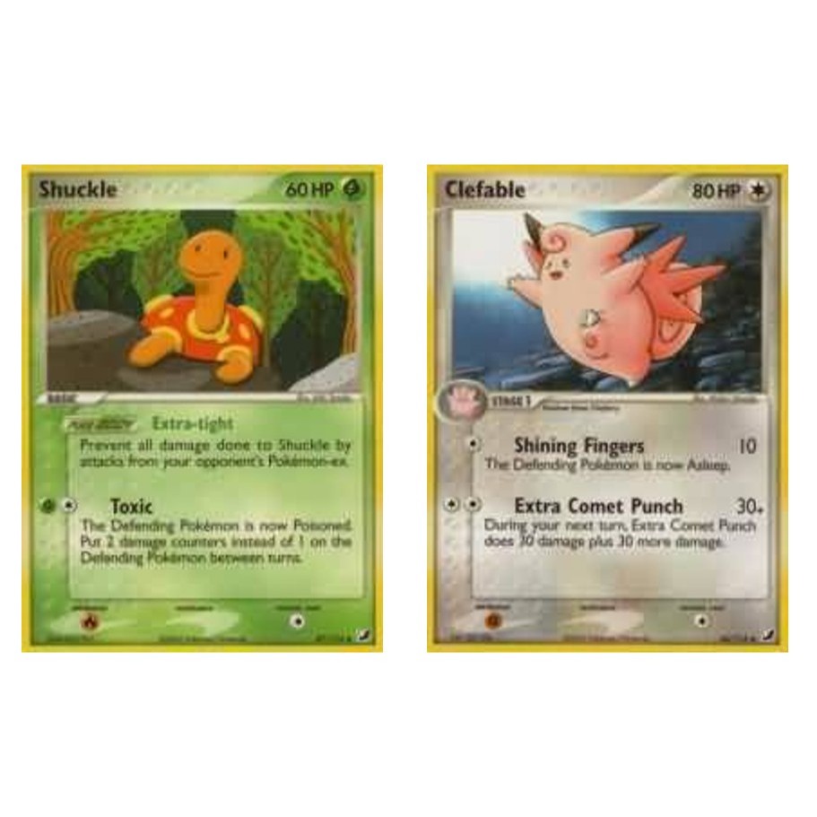 English Pokemon Card Shuckle - 47/115 /Clefable - 36/115 - Uncommon Ex ...