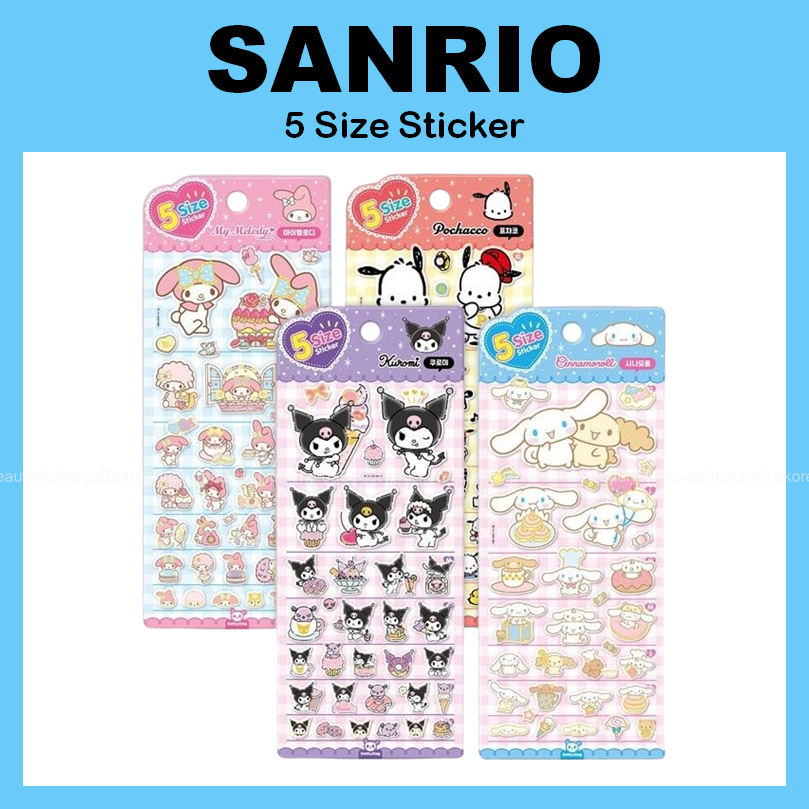 [SANRIO] Sanrio Characters 5 Size Sticker (Mymelody / Cinnamoroll ...