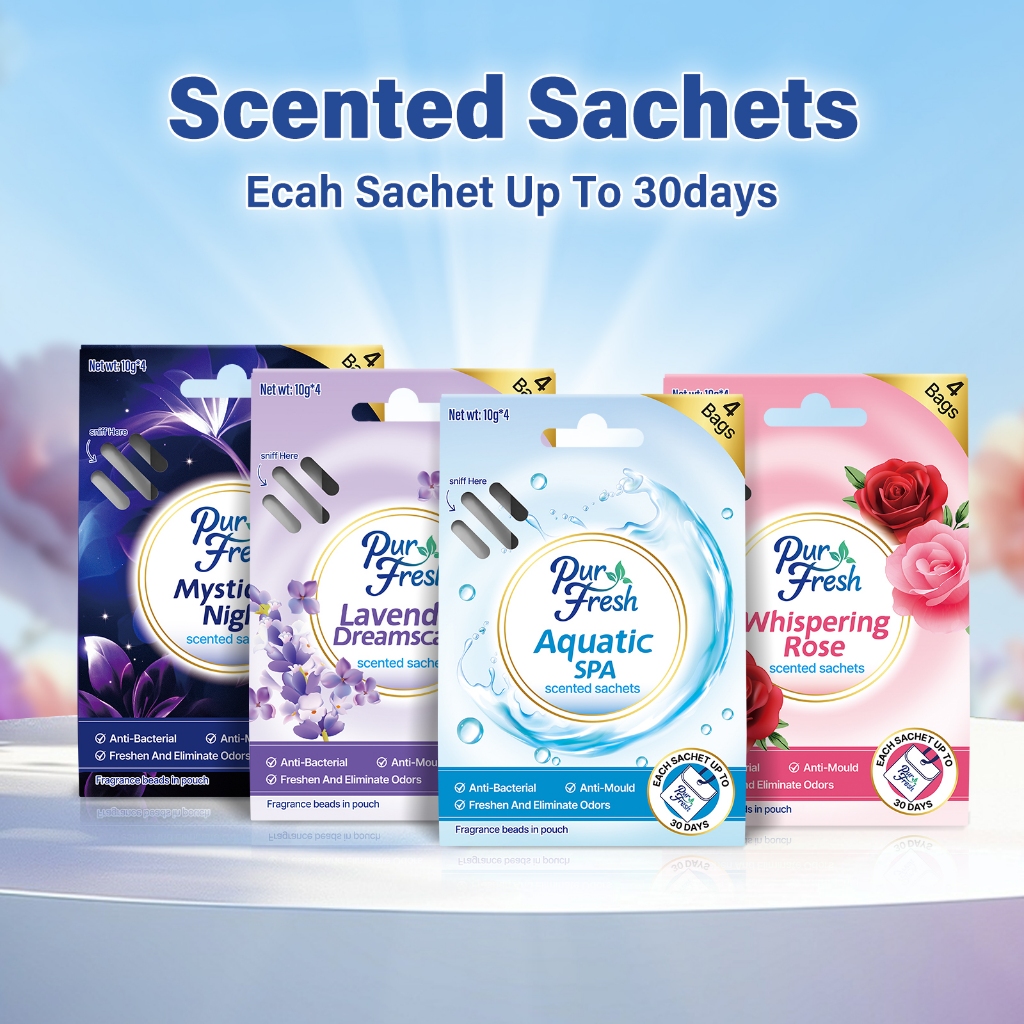 Purfresh 4PK Scented Sachet Bag | Antibacterial ,Anti-Mould ...