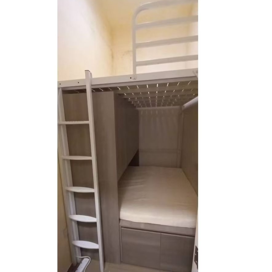 Loft bed with storage cabinet bed customize for helper room singapore ...