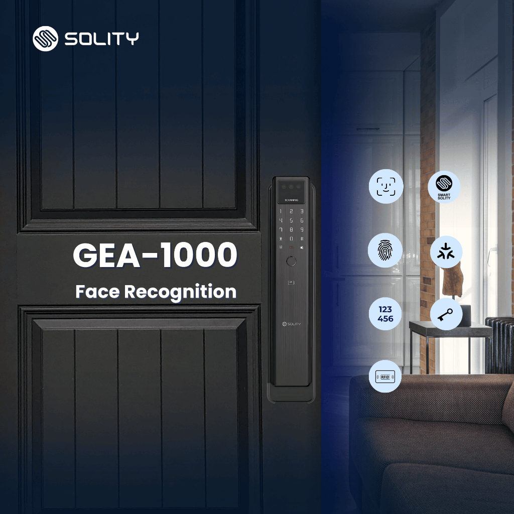 Solity GEA-1000 Face Recognition Digital Lock | Smart Door Lock | Free ...