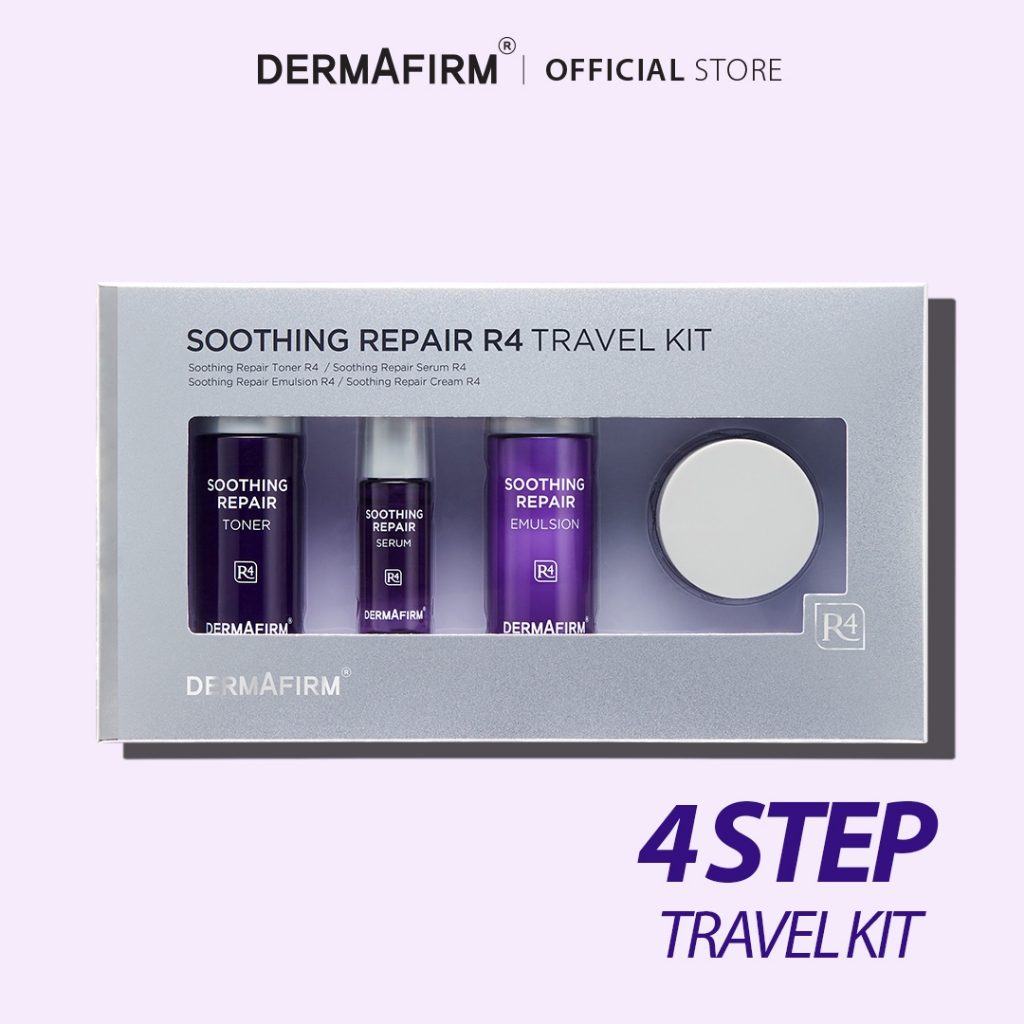 DERMAFIRM Soothing Repair R4 Travel Kit (Toner, Serum, Emulsion, Cream ...