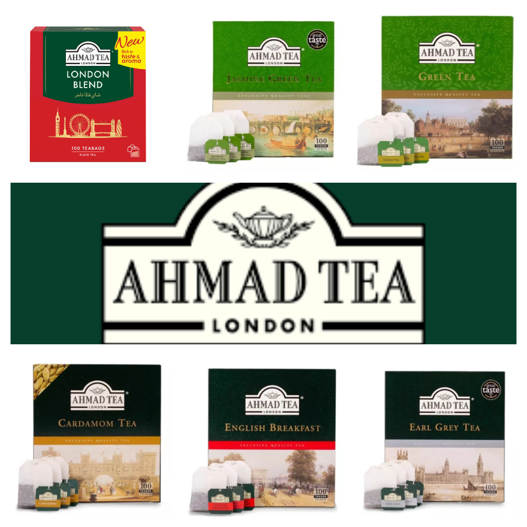 [SG] Ahmad Tea 100 Foil Teabags -Cardamon Tea, Green Tea, Jasmine Green ...