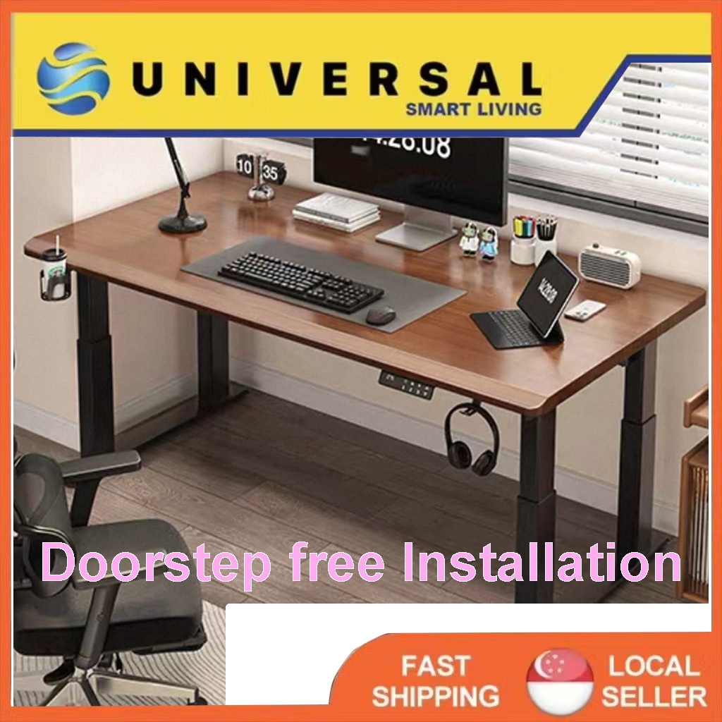 **Free Installation** [SG STOCK] Electrically adjustable desk, dual ...
