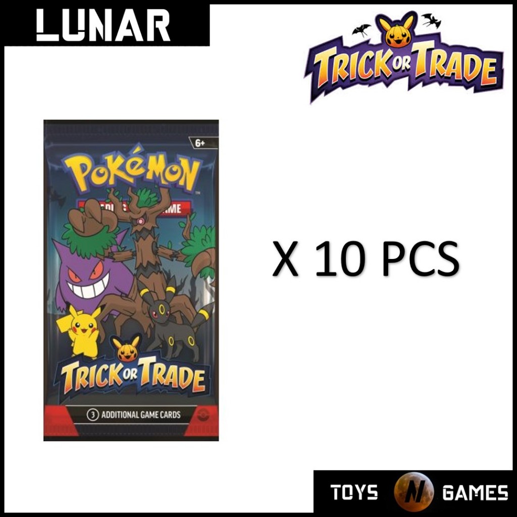 Pokemon TCG Trick or Trade Halloween 2024 Booster Packs - Bundle of 10 Mini  Packs | Shopee Singapore