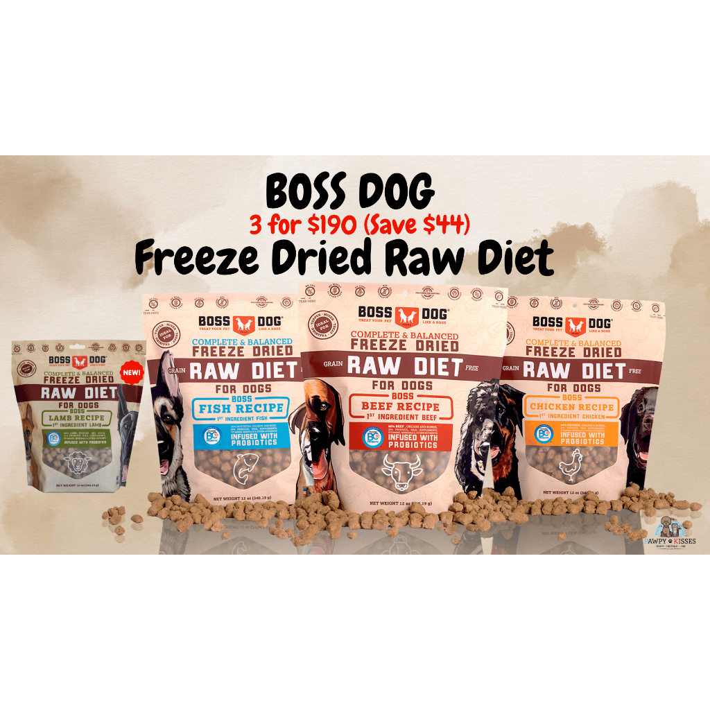 Mix & Match BOSS DOG Freeze Dried Dog Food 12oz Shopee Singapore