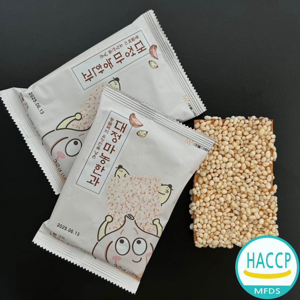 [KOREA] HACCP Sweet Garlic Rice pop Korean Traditional Snack Welfare ...