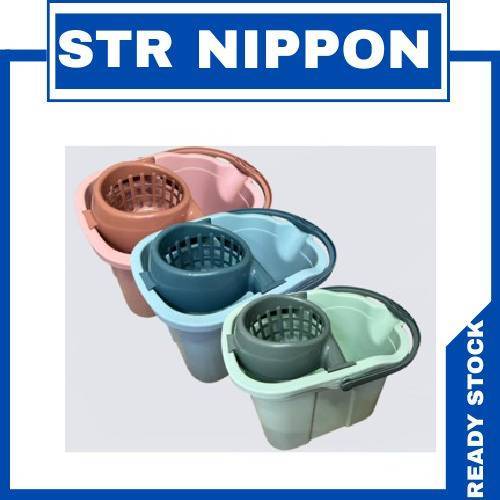 Mop Pail Bucket With Rollers And Removable Strainer (Random Color ...